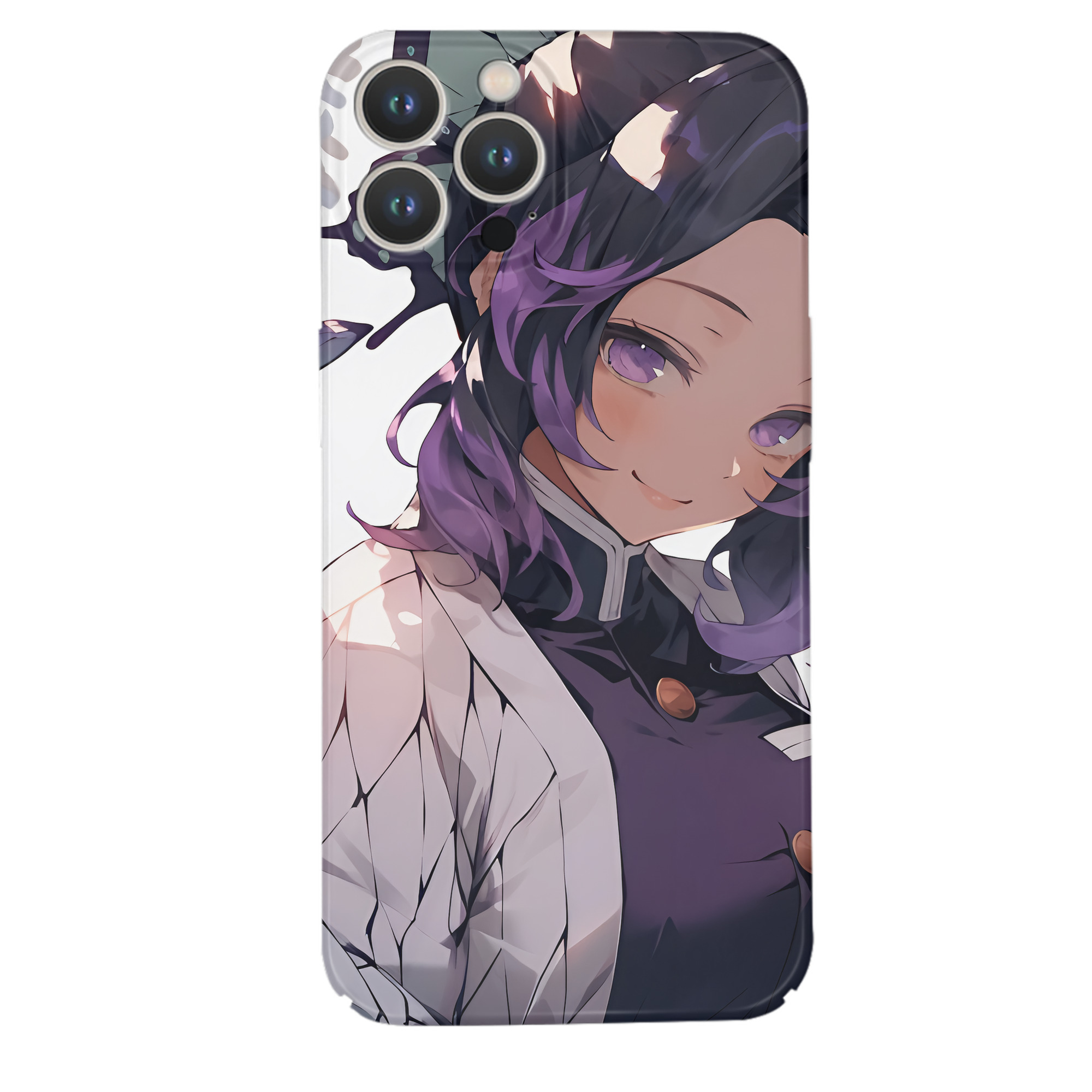 （画像用） 鬼滅の刃（きめつのやいば）蟲柱-胡蝶 しのぶ／こちょう しのぶ Kochou Shinobu 【iPhone 14シリーズ対応】ハードケース